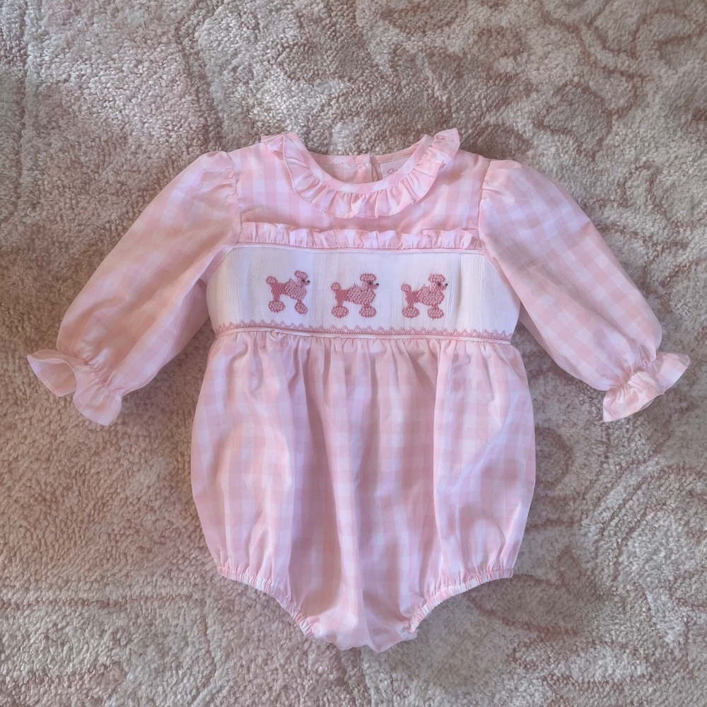 Stitchy Fish smocked bubble